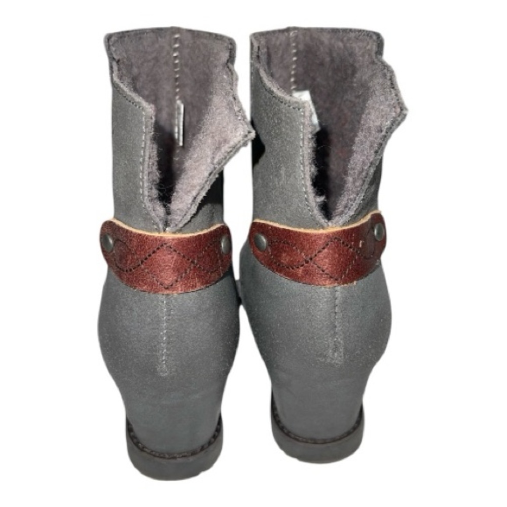 Emu Australia Gembrook Merino Wool Gray Ankle Boots Sz 7 - Picture 2 of 8